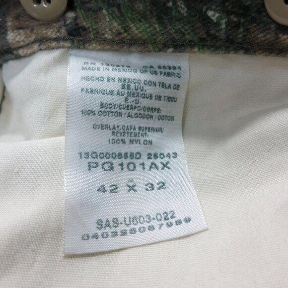Wrangler Reeltree Camouflage Outoor Gear Pants Clothing Dresswear Canvas 42 32 - Picture 8 of 10